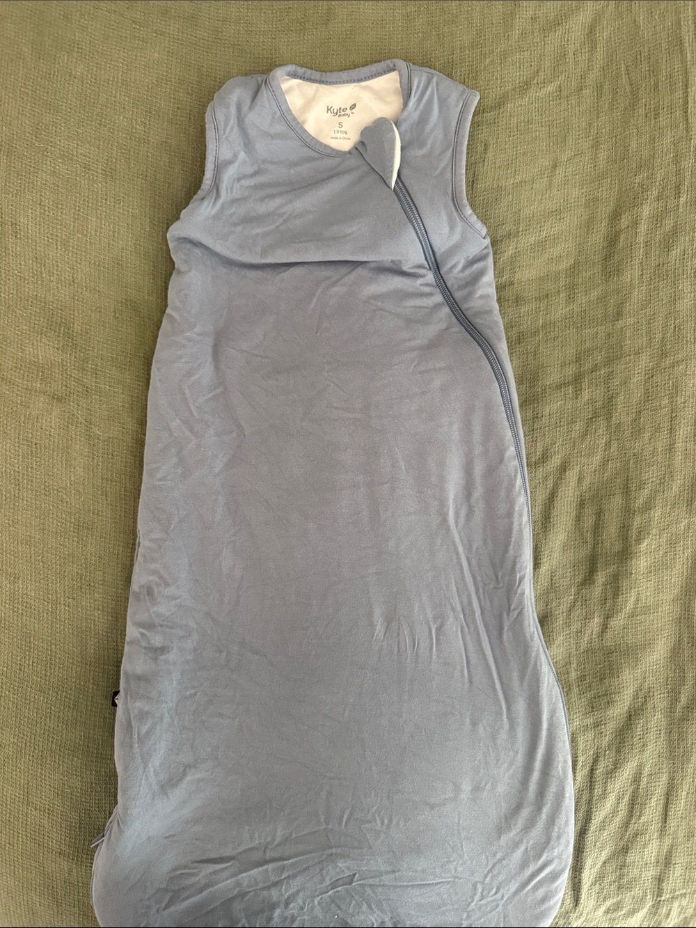 Kyte BABY Sleeveless Zipper Sleep Sack - Light Blue TOG 1 Size S